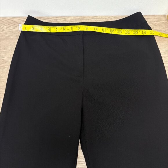 Lafayette 148 Black Tailored Wool Blend Pants Sz 10 Tall Classic Dress Pants - Picture 8 of 9